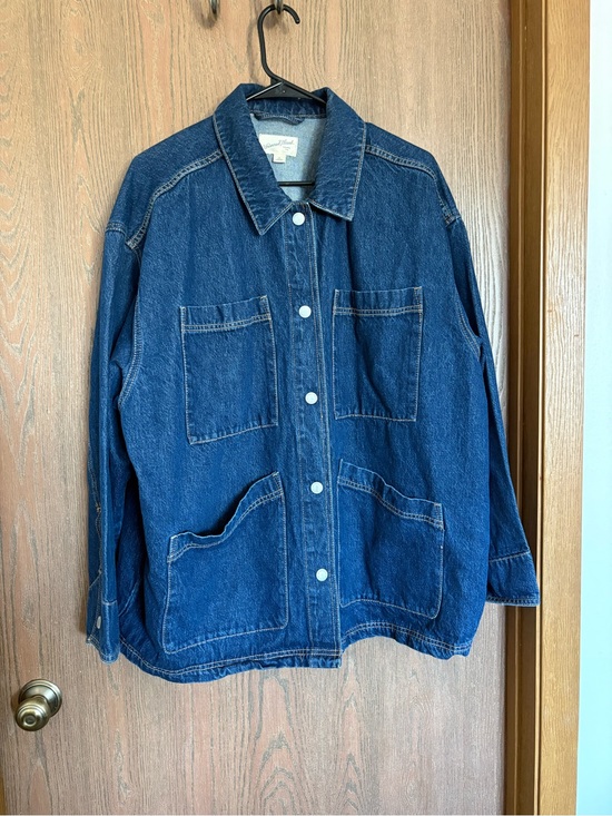 Universal Thread Jackets & Blazers - Universal Thread Dark Blue Oversized Denim Jacket